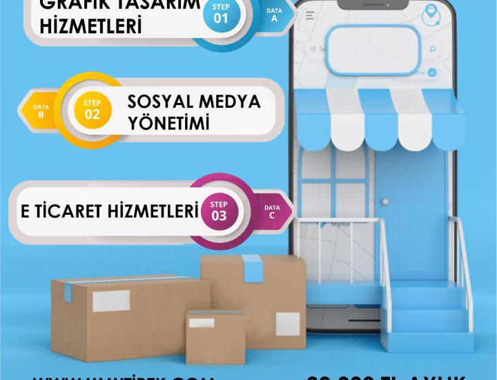 grafik tasarım hizmetleri sosyal medya post hazırlama e ticaret destekleri